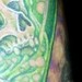 Tattoos - Color skull in liquor bottle tattoo - 53182